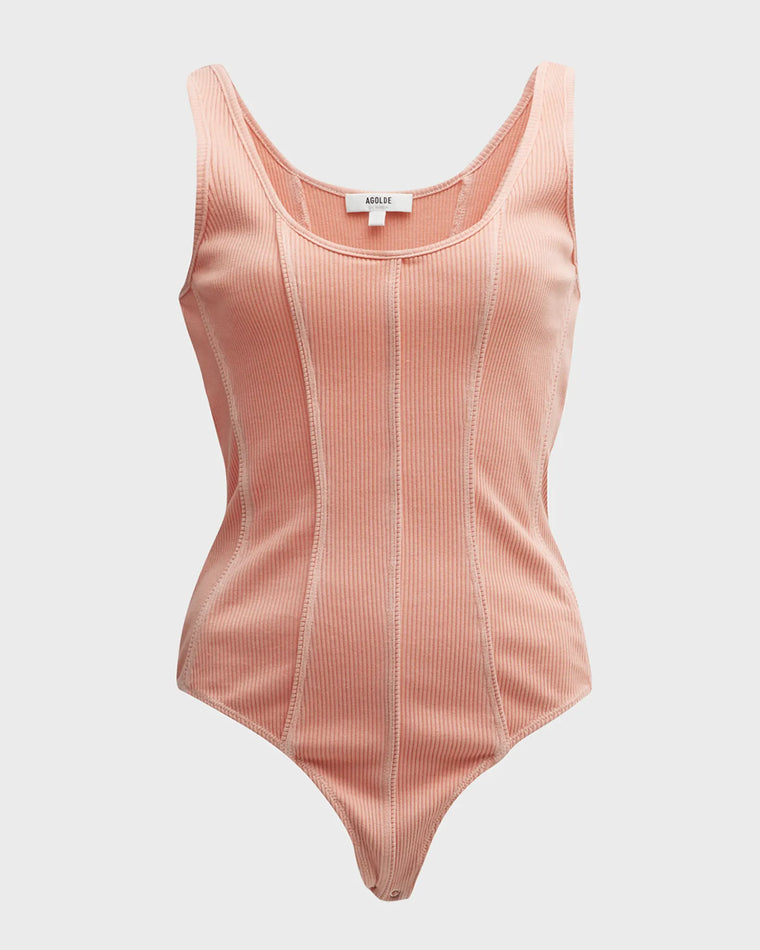 Elna Bodysuit in Grapefruit