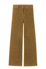 Nili Lotan Megan Corduroy Pant in Cigar Brown