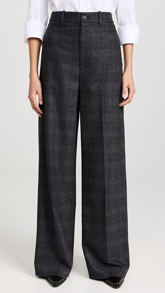 Johan Pant in Charcoal Plaid