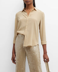 Gaia Slim Shirt in Khaki