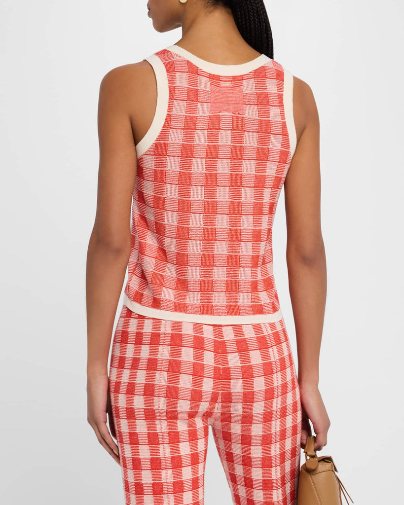 Gingham Tank in Cherry Combo