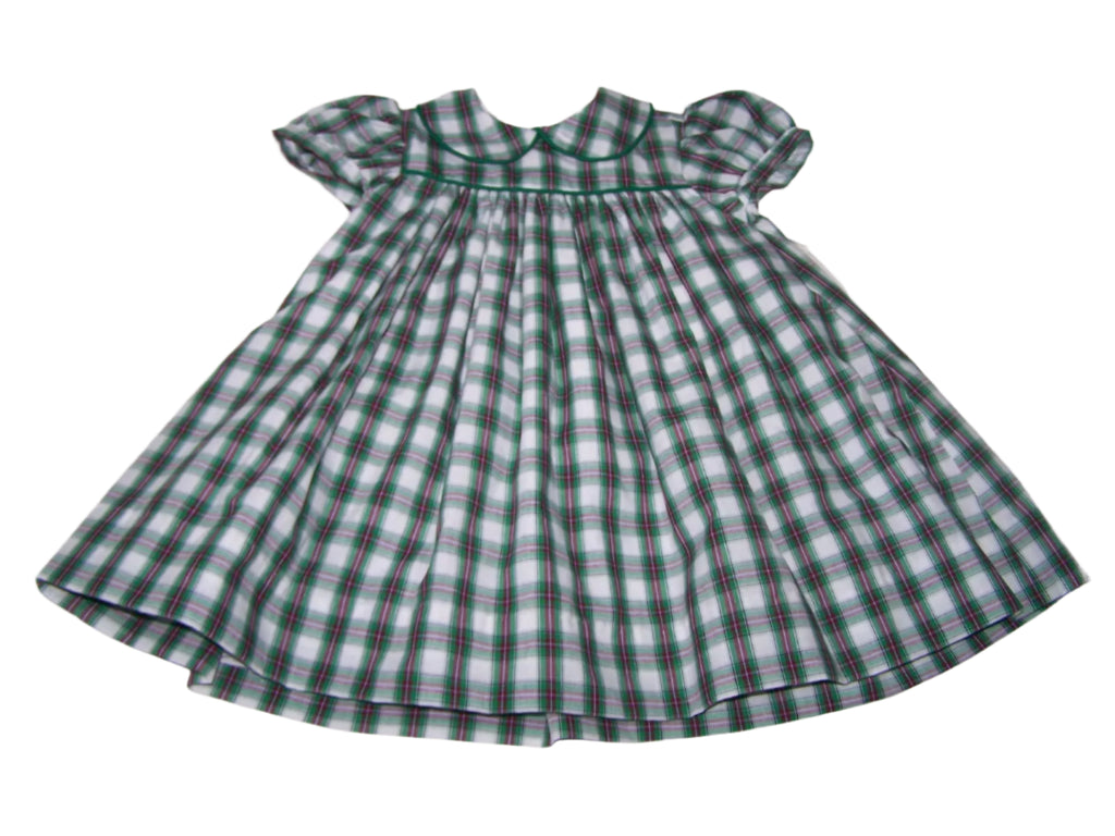 Evergreen Plaid Dress in Green