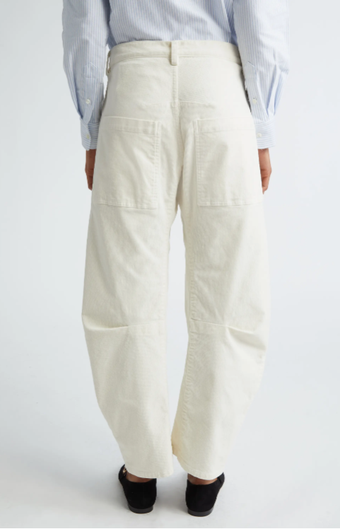 Nili Lotan Shon Corduroy Pant in Stone