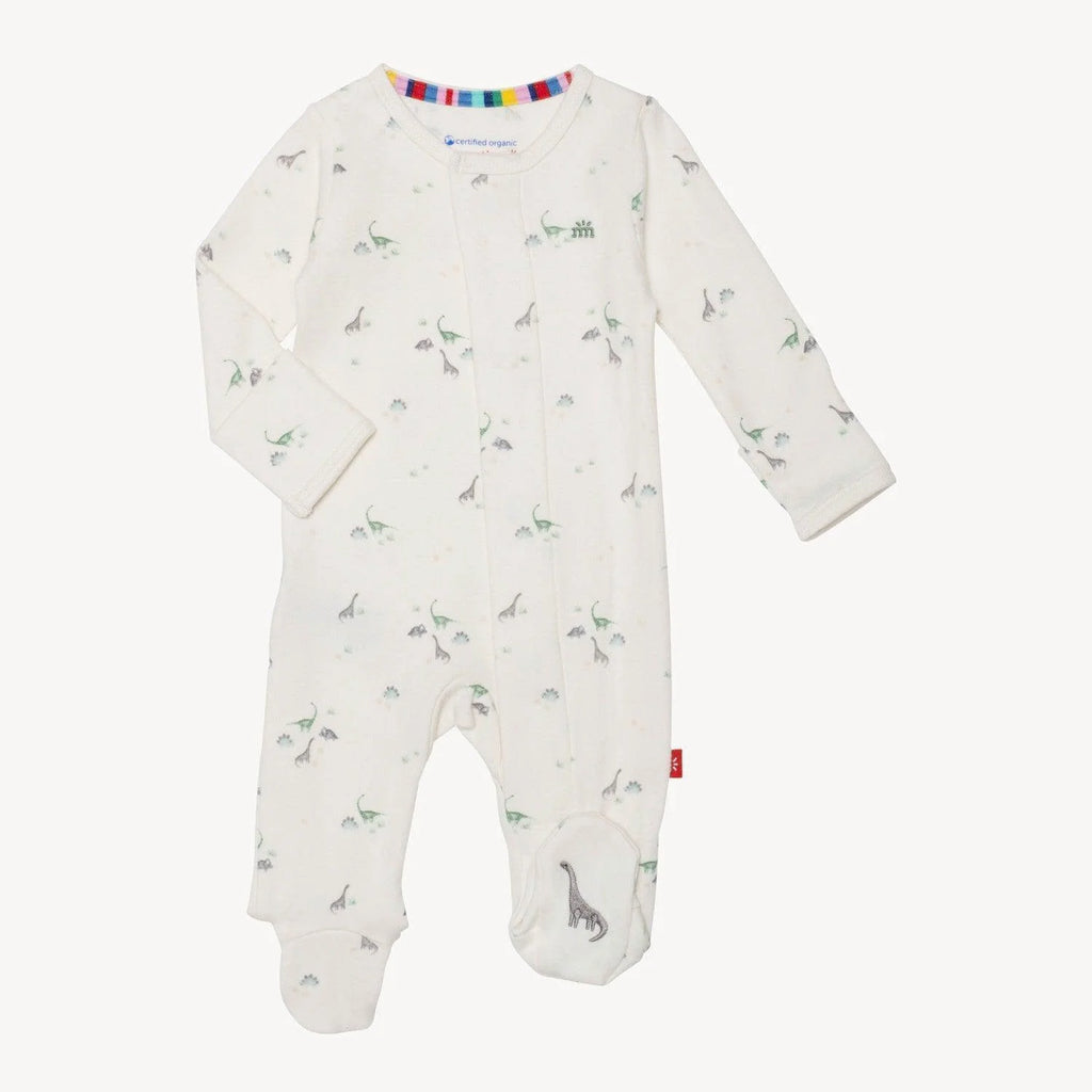 tiny diny organic cotton magnetic footie