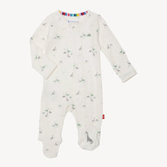 tiny diny organic cotton magnetic footie